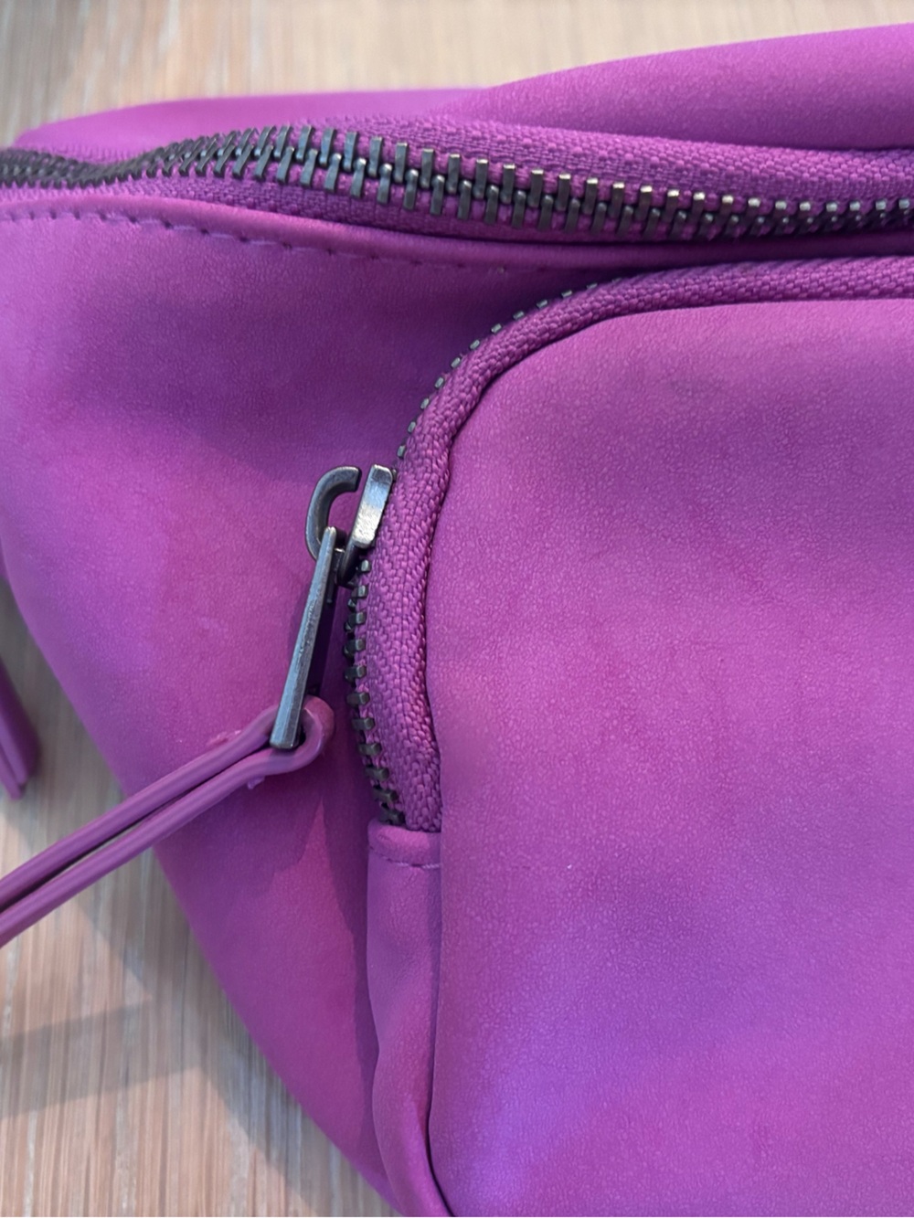 Fuchsia Pink Sling Bag - Minimal Crossbody Waist Pack - Picture 2 of 7